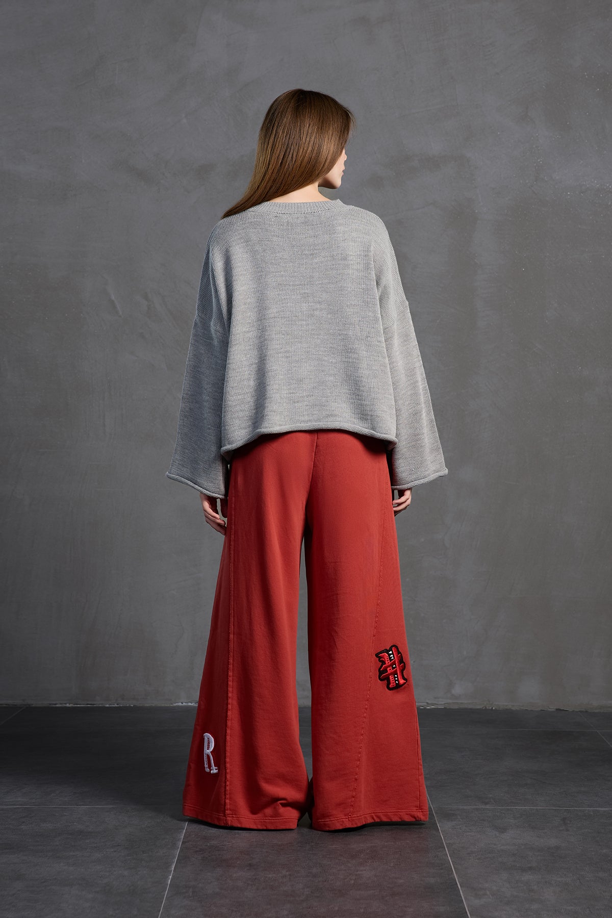 Bordo Oversize Esofman Pantolon 18158