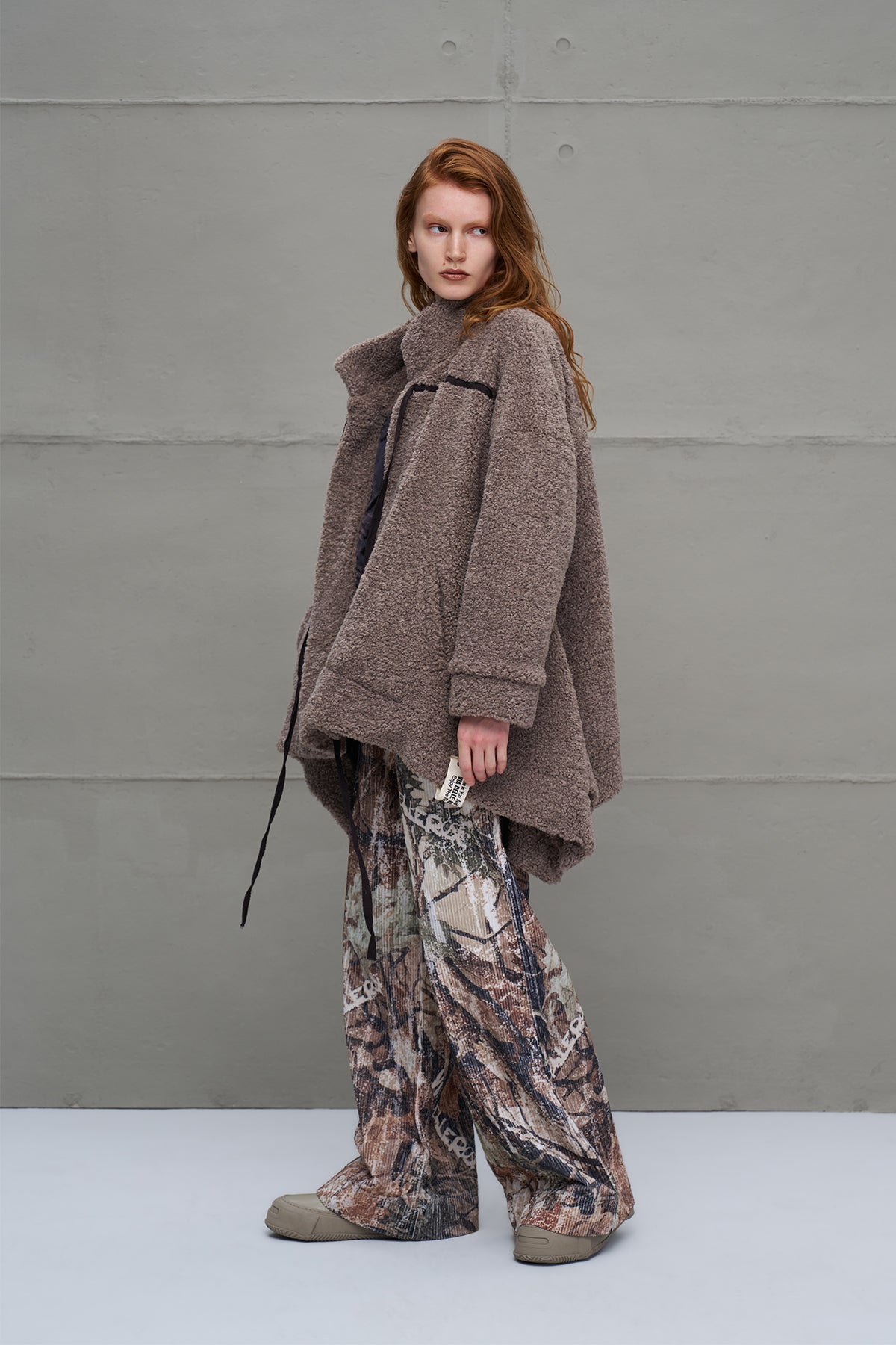 Taba Kürk Görünümlü Oversize Hirka 18184