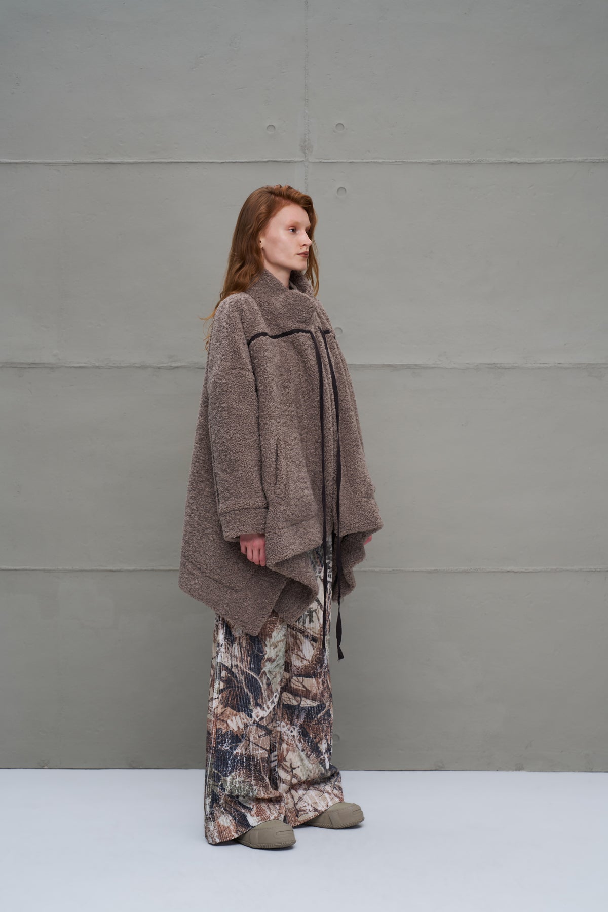 Taba Kürk Görünümlü Oversize Hirka 18184