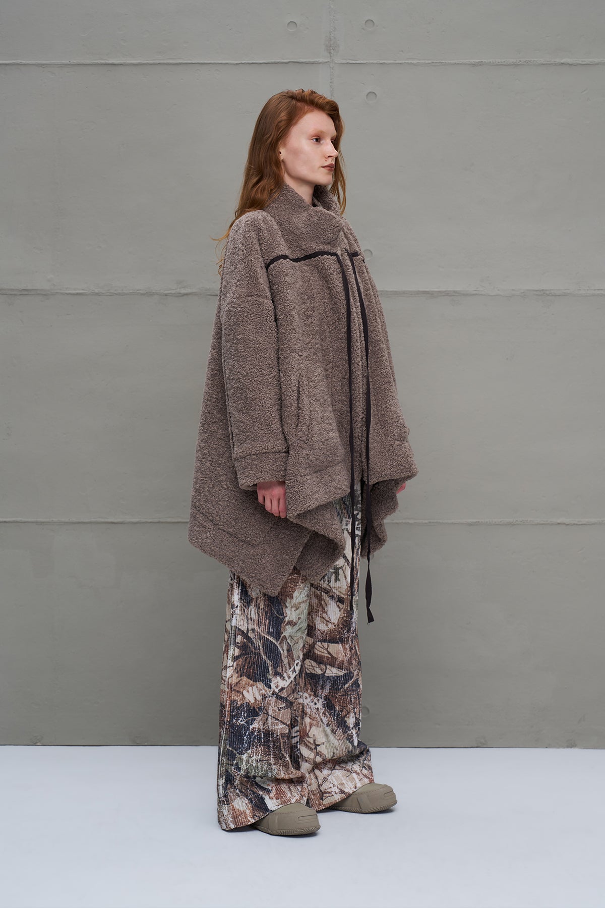 Taba Kürk Görünümlü Oversize Hirka 18184