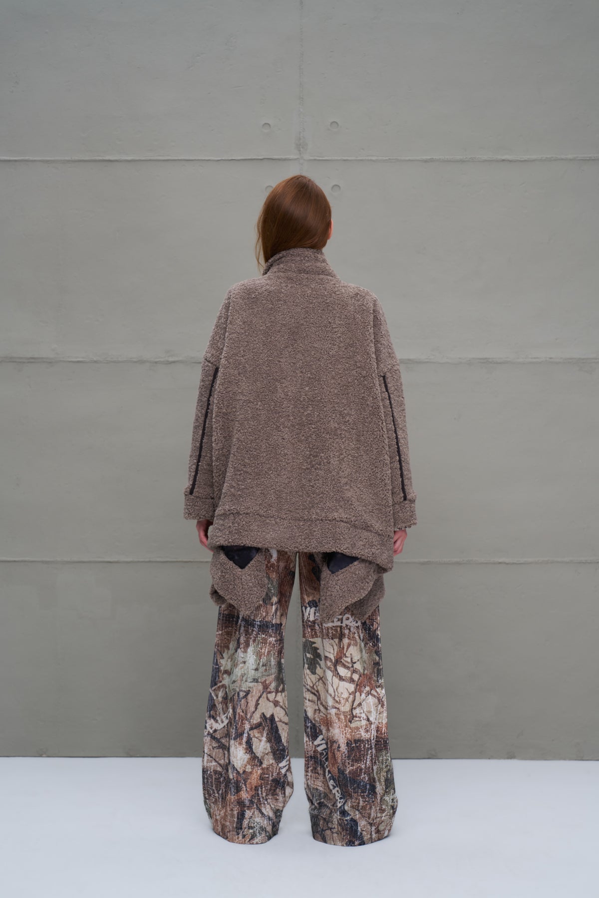 Taba Kürk Görünümlü Oversize Hirka 18184