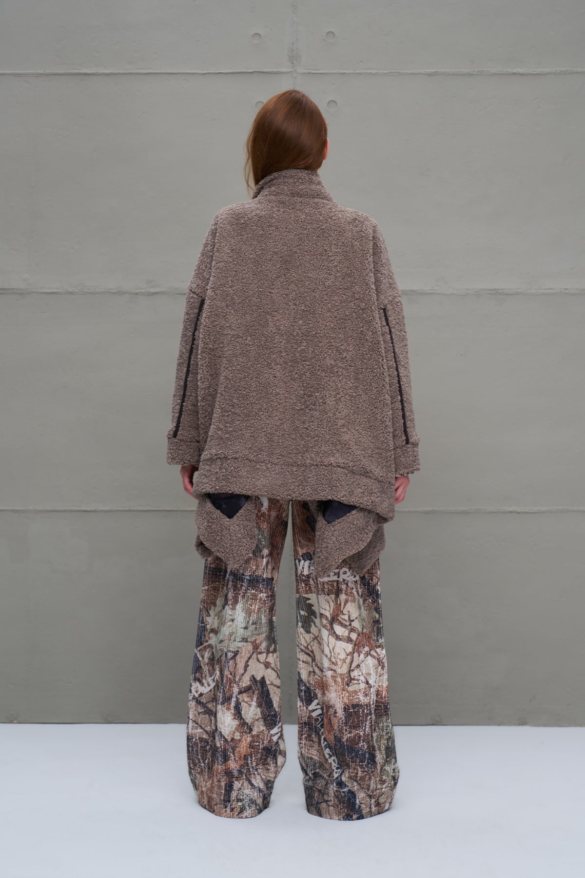 Taba Kürk Görünümlü Oversize Hirka 18184