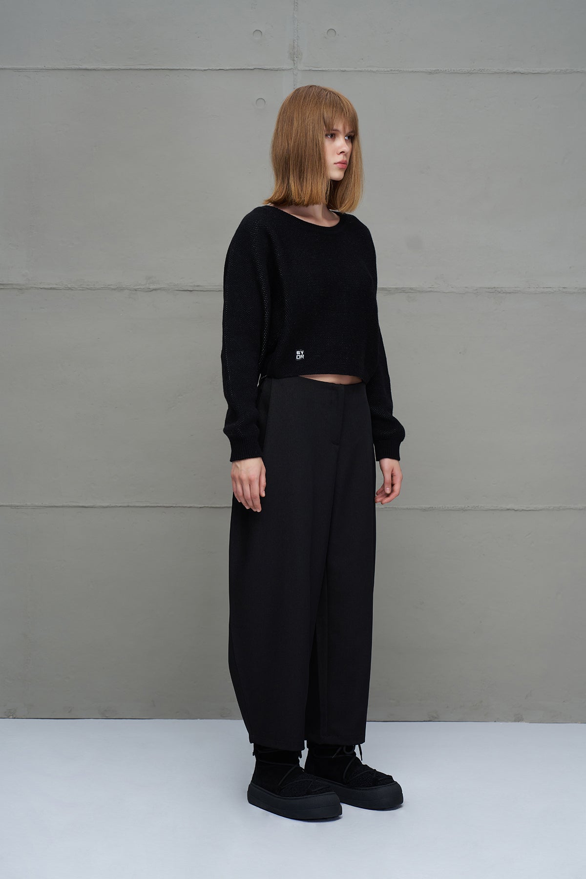 Siyah Yüksek Bel Balon Pantolon 18199