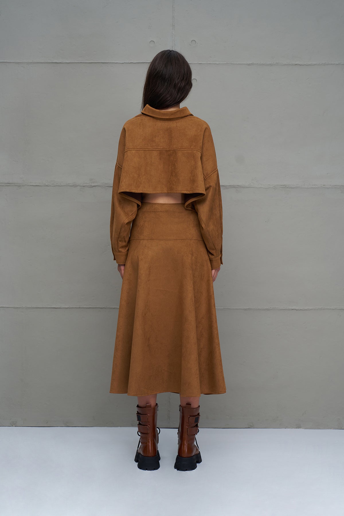 Kahverengi Genis Kollu Gömlek 18207