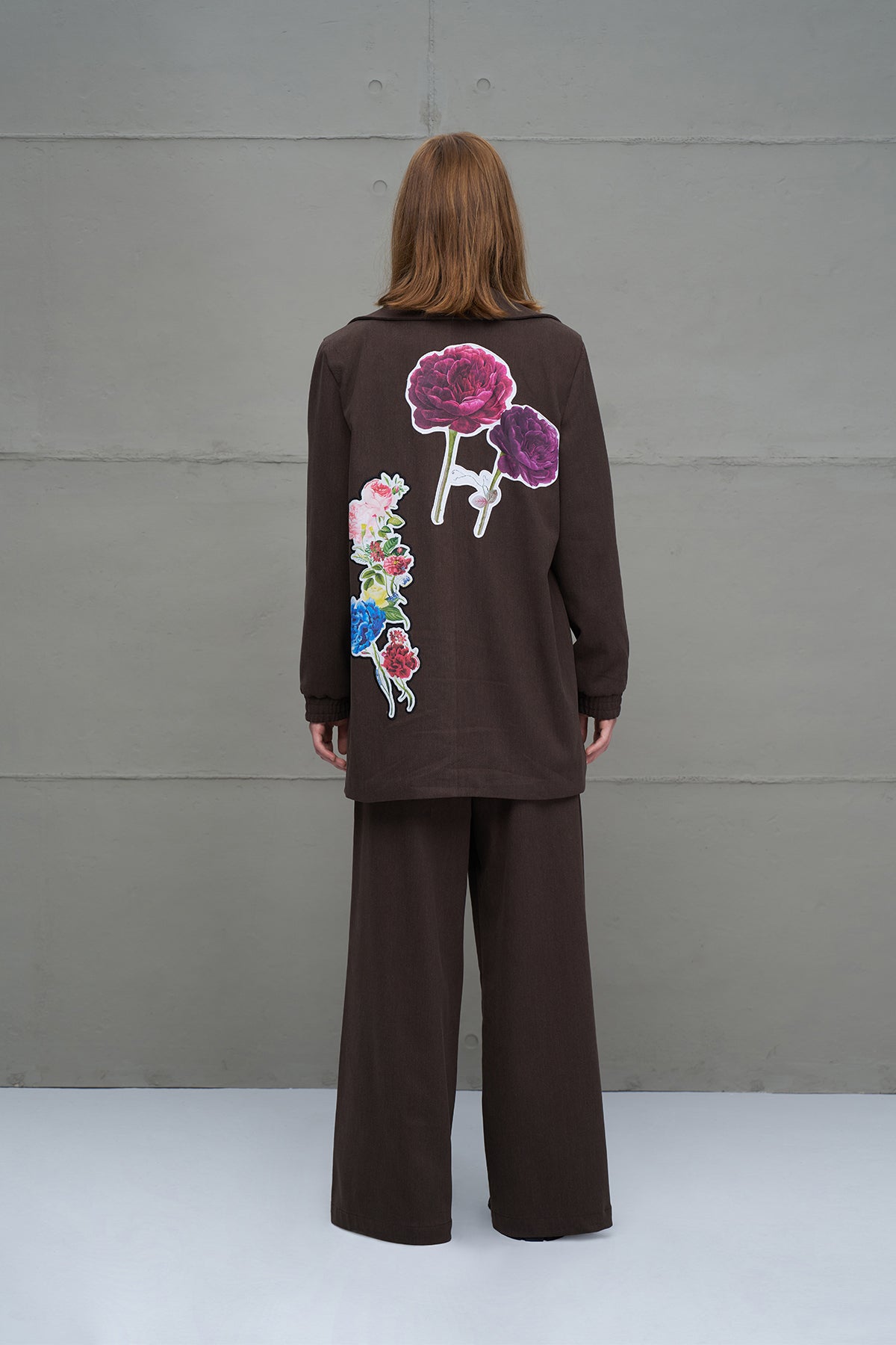 Kahverengi Baskili Ceket 18211