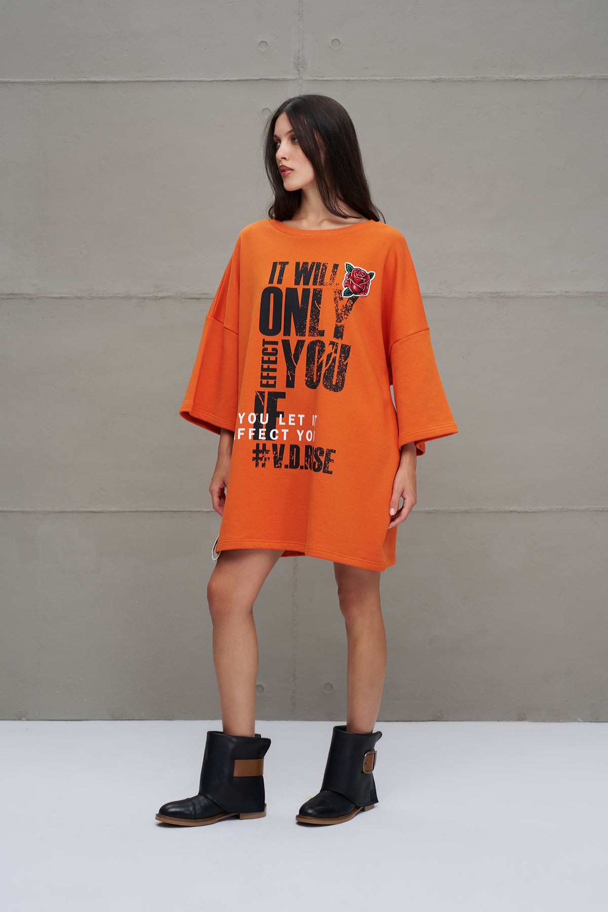 Turuncu Oversize Sweatshirt 18215