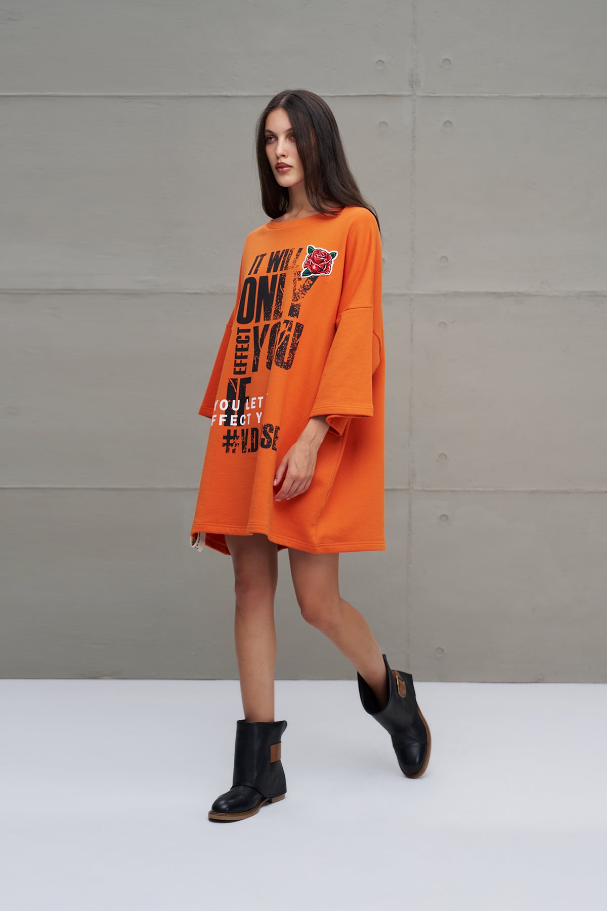 Turuncu Oversize Sweatshirt 18215