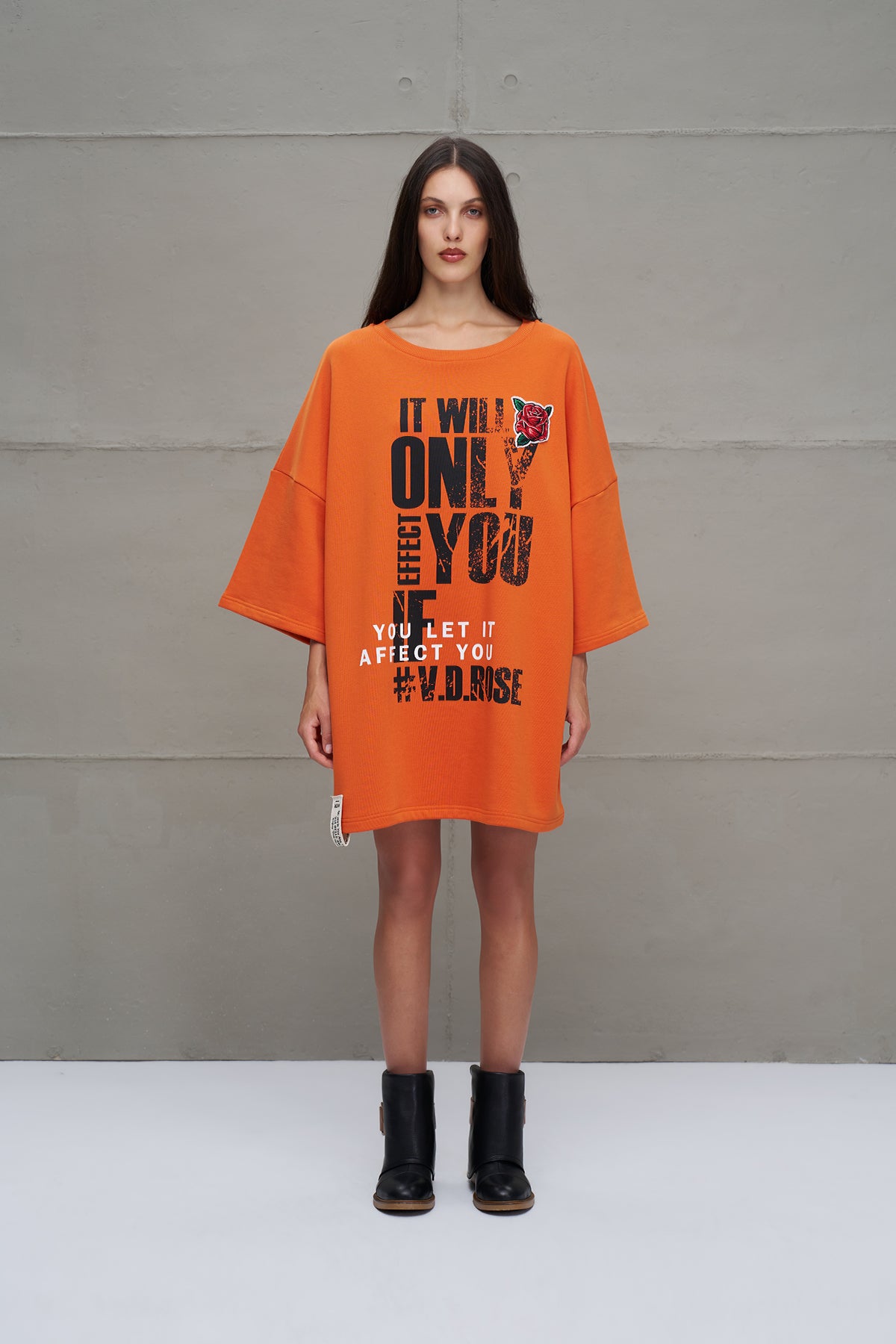 Turuncu Oversize Sweatshirt 18215