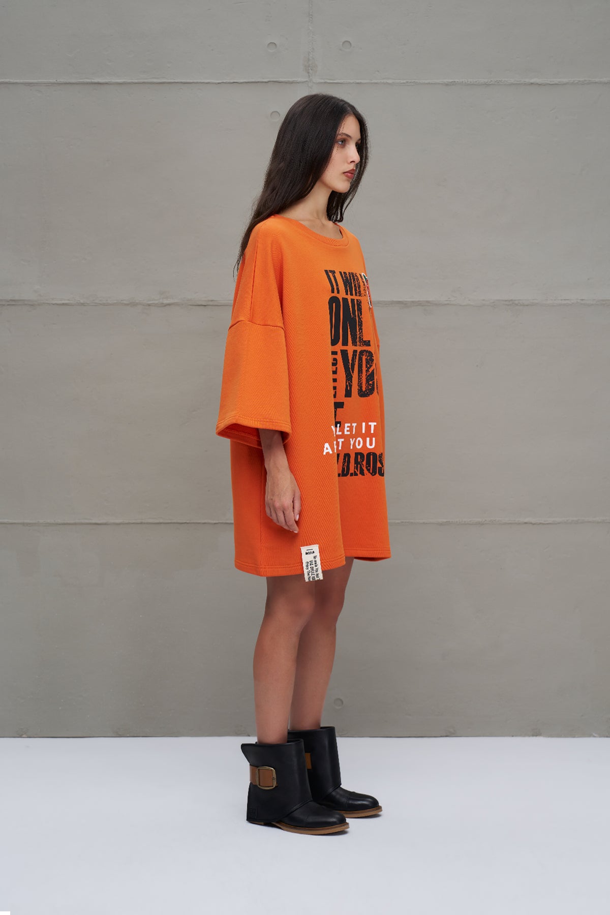Turuncu Oversize Sweatshirt 18215