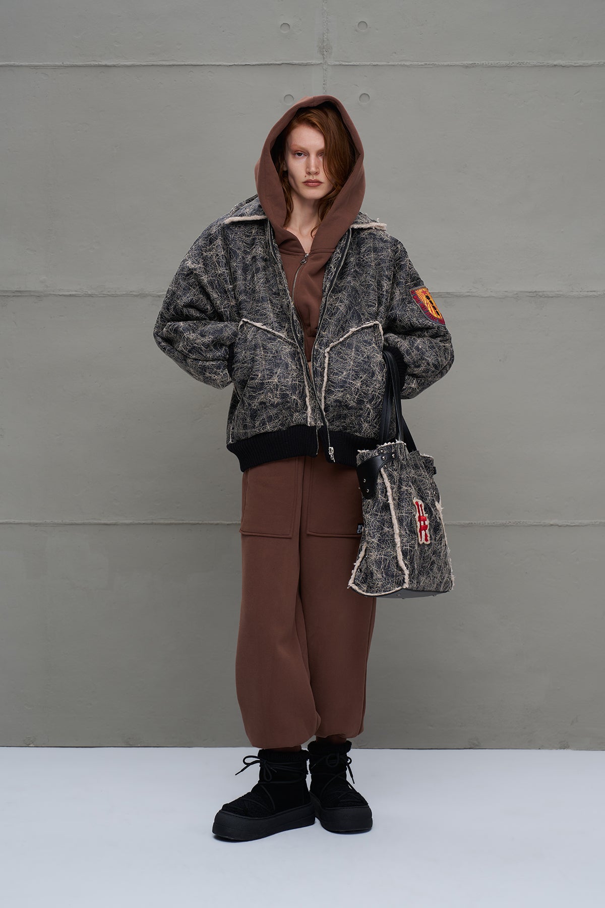 Siyah Oversize Pilot Ceket 18258