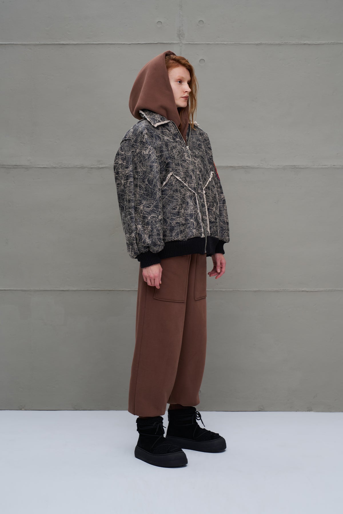 Siyah Oversize Pilot Ceket 18258