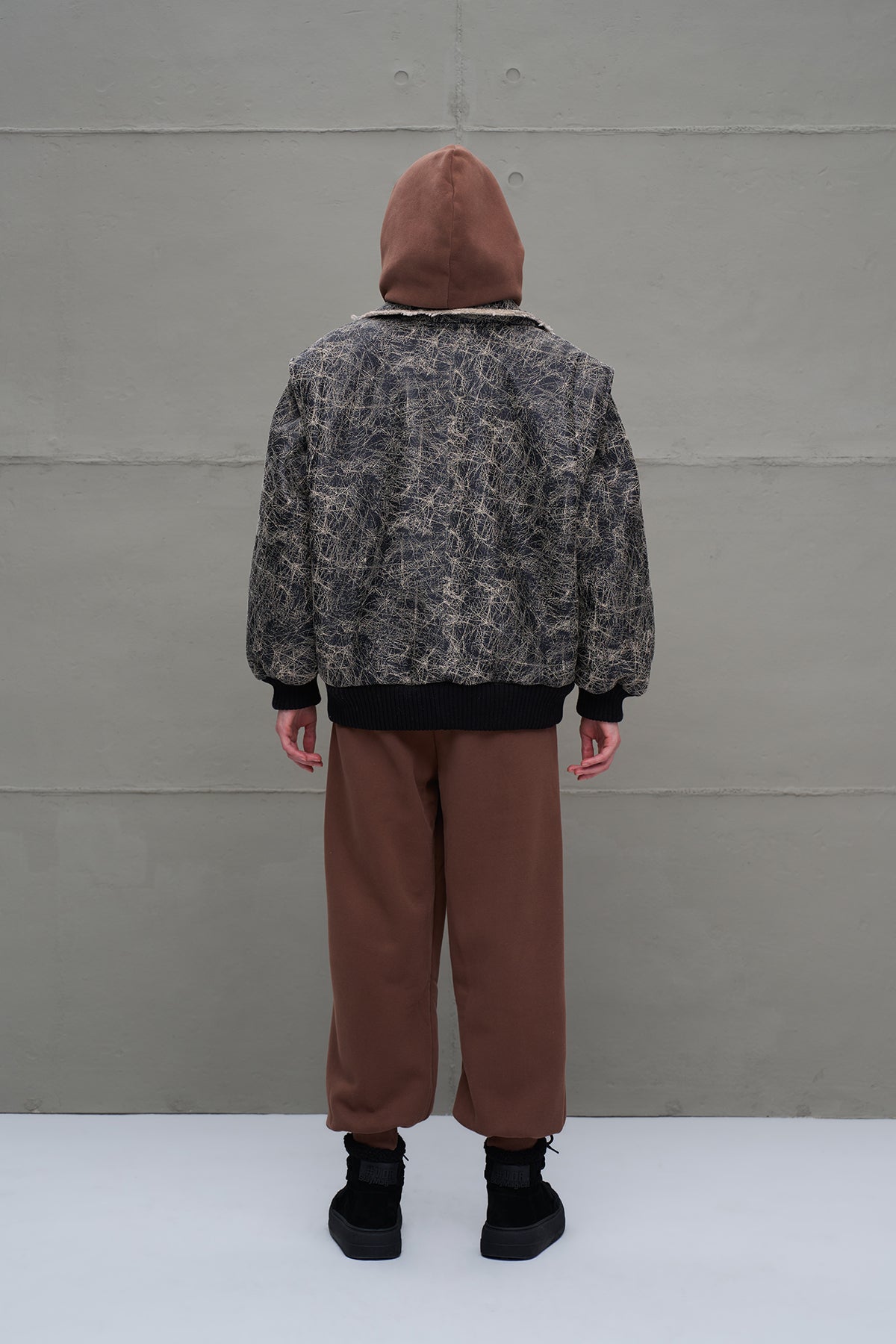 Siyah Oversize Pilot Ceket 18258