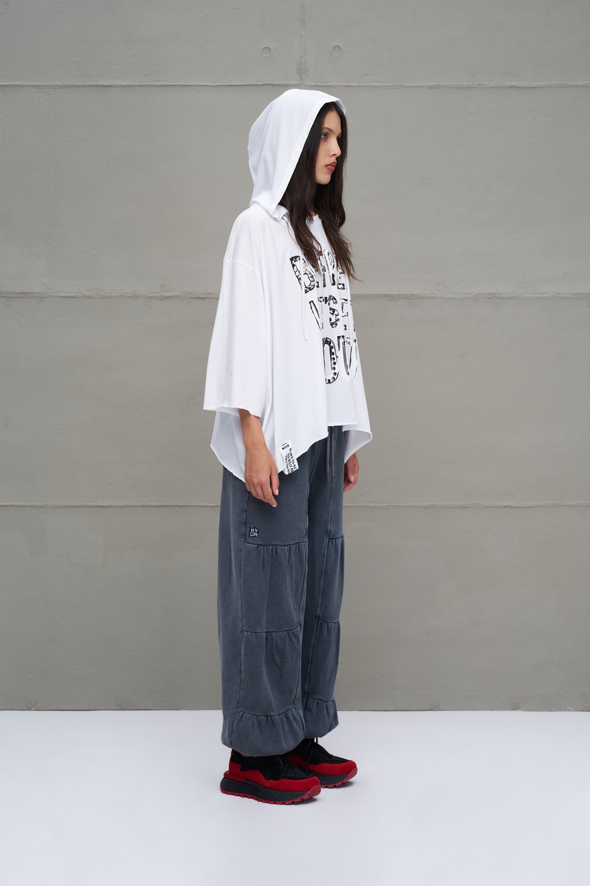 Antrasit Cepli Oversize Kargo Pantolon 18295