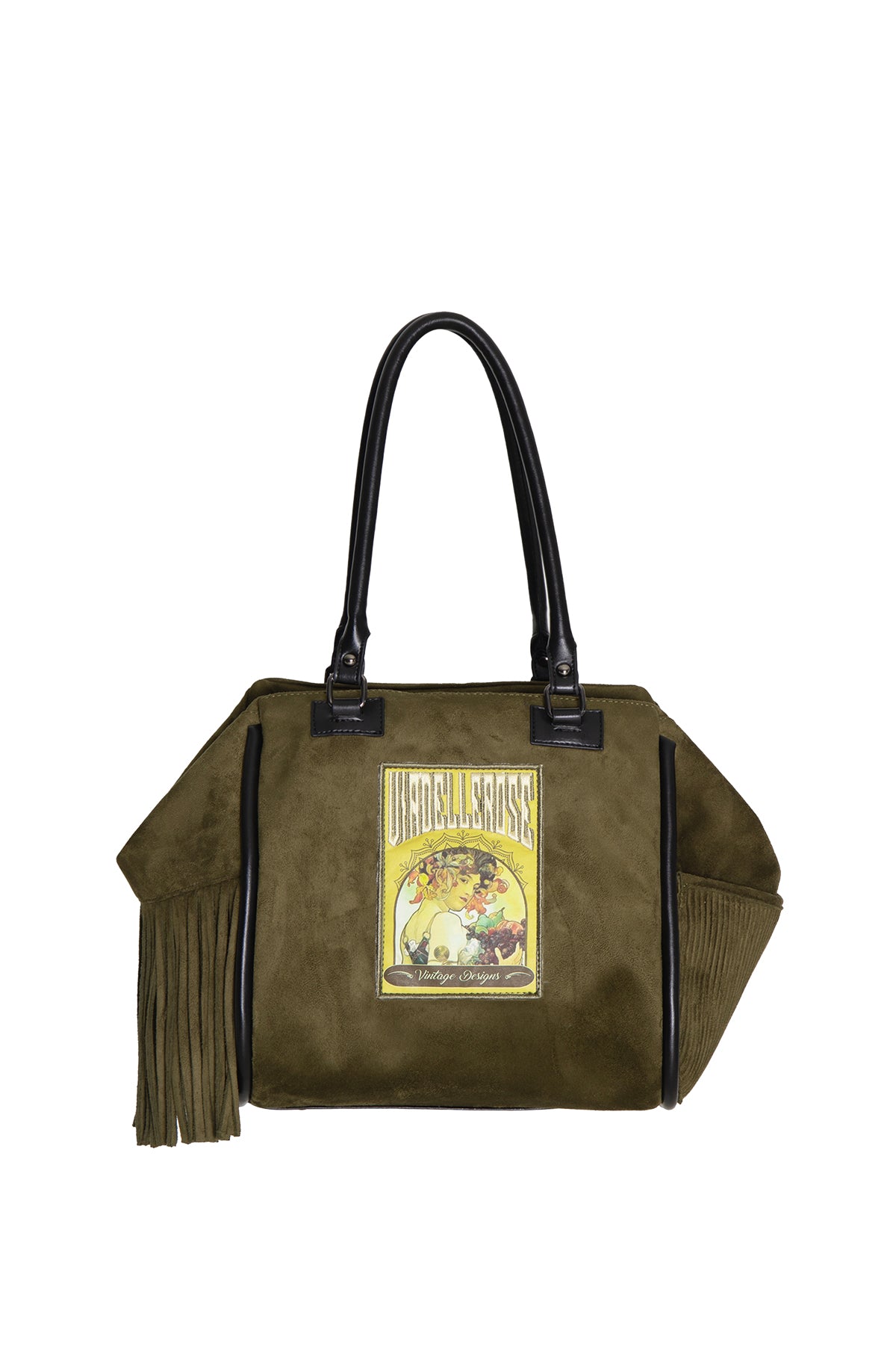 Kahverengi Püsküllü Süet Görünümlü Omuz Çanta Willer