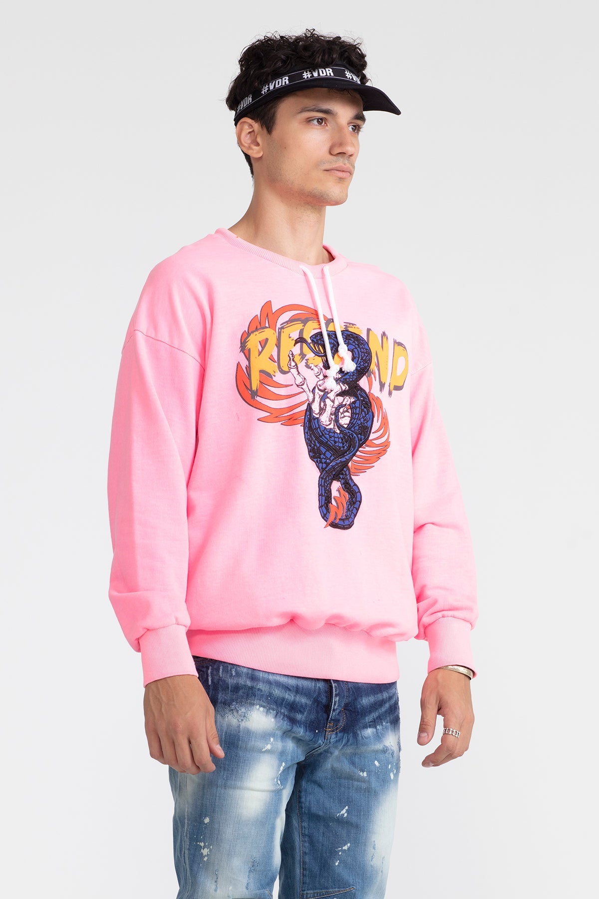 Pembe Neon Sweatshirt 1004