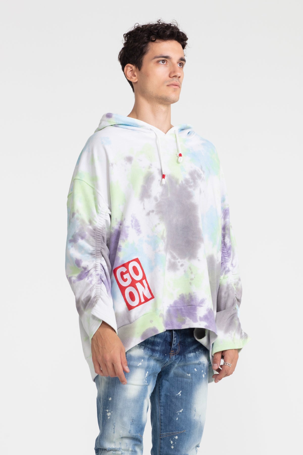 Çok Renkli Batik Sweatshirt 1008