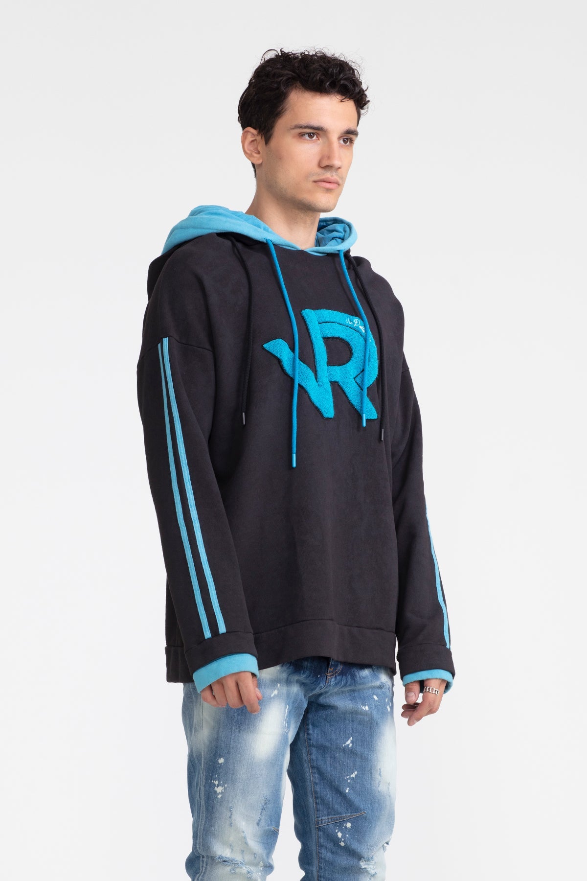 Siyah Mavi Sweatshirt 1016