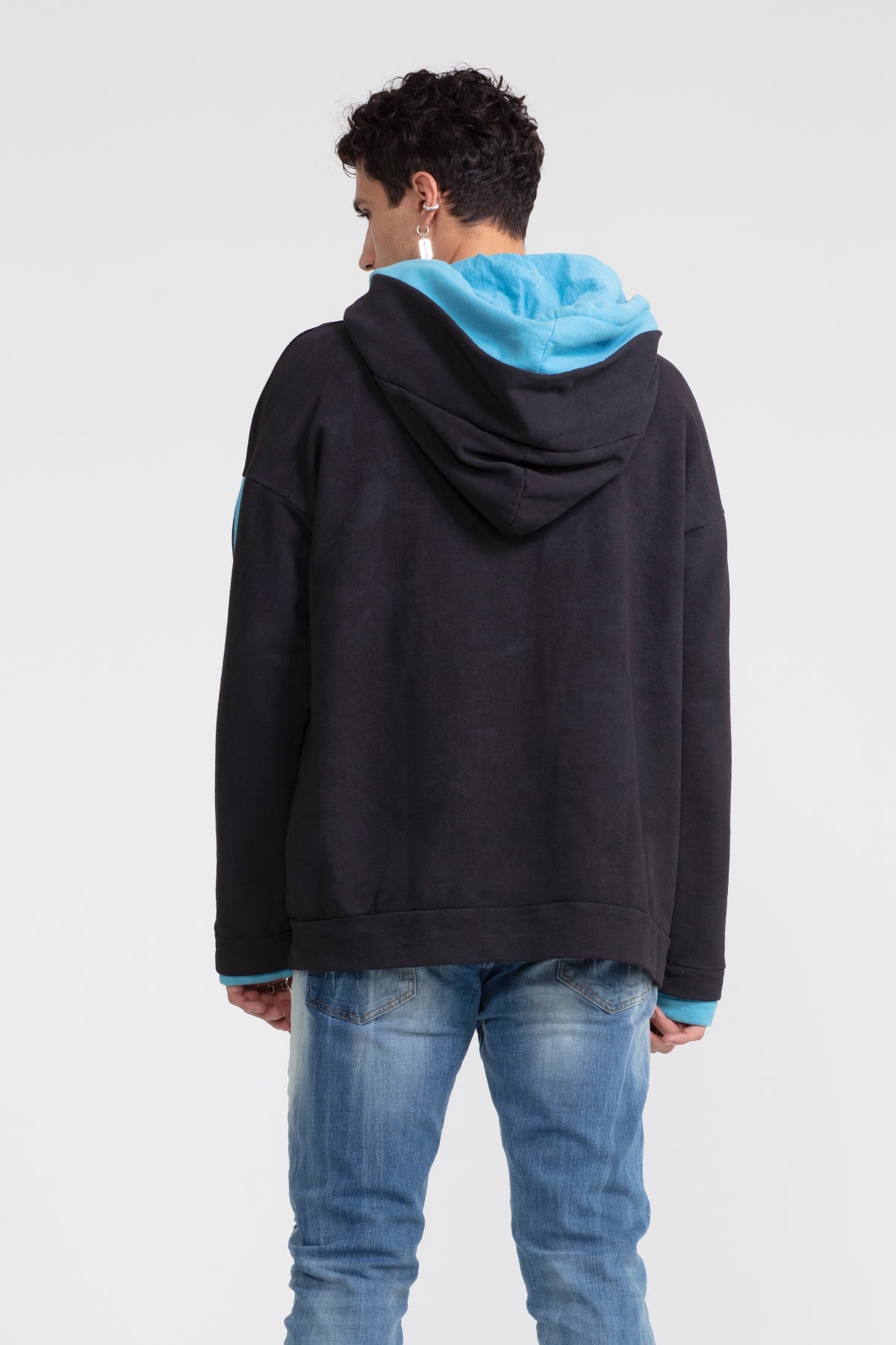 Siyah Mavi Sweatshirt 1016