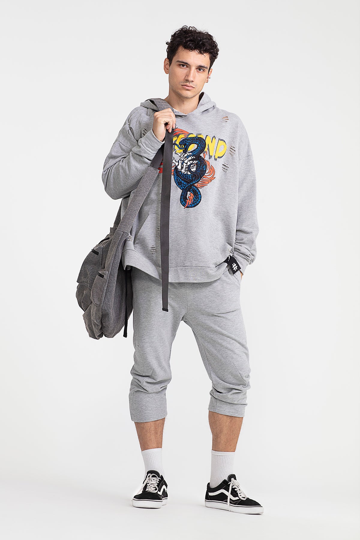 Gri Melanj Pantolon 1043
