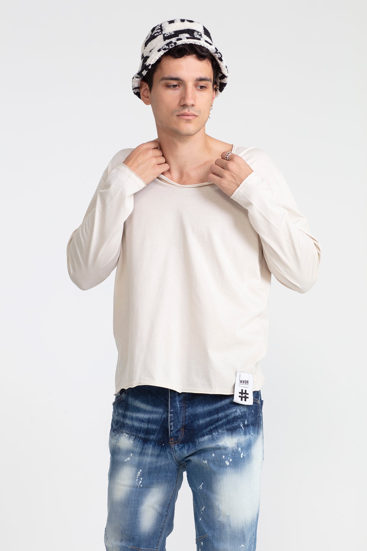 Bej Uzun T-shirt 1047