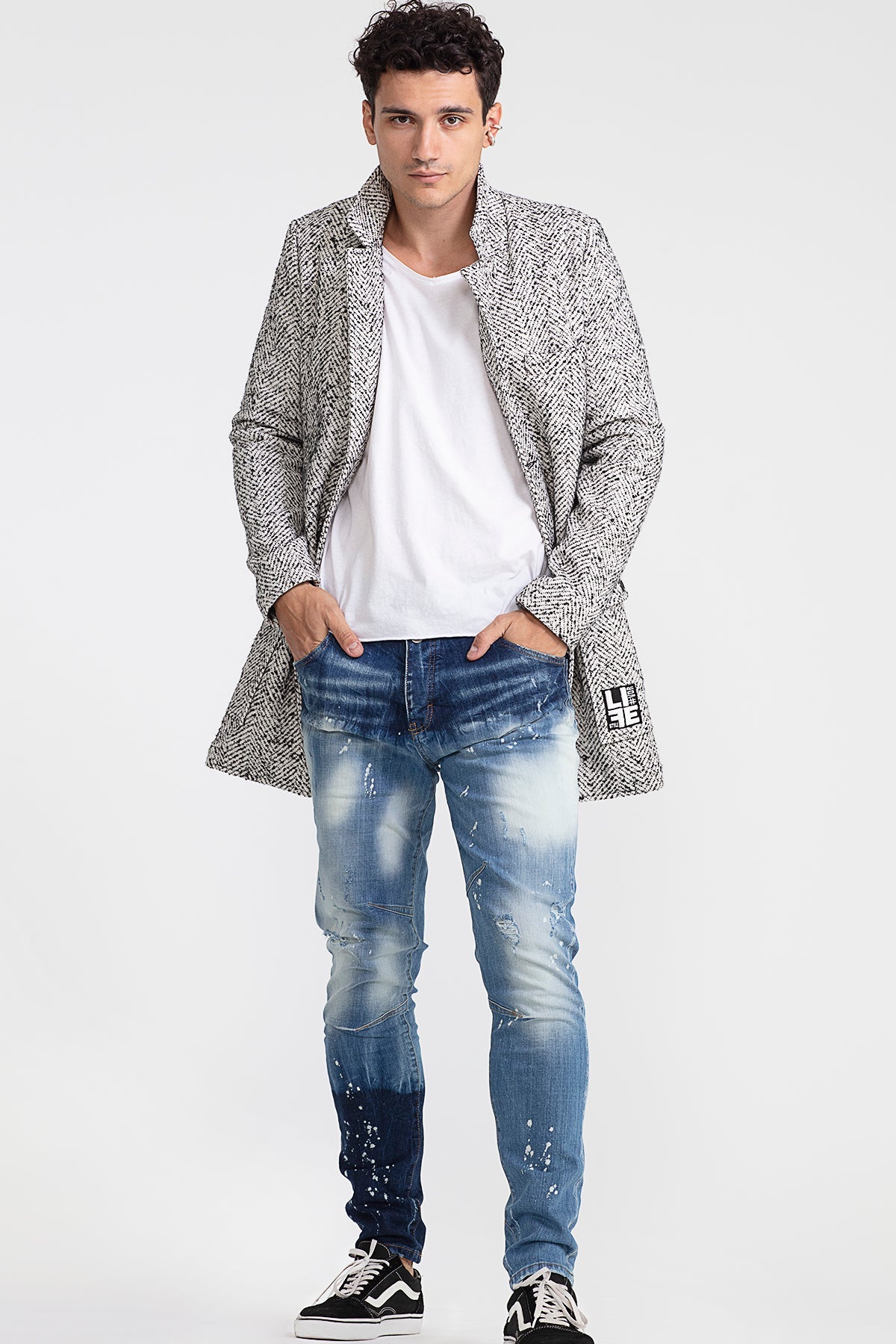 Beyaz Uzun T-shirt 1048