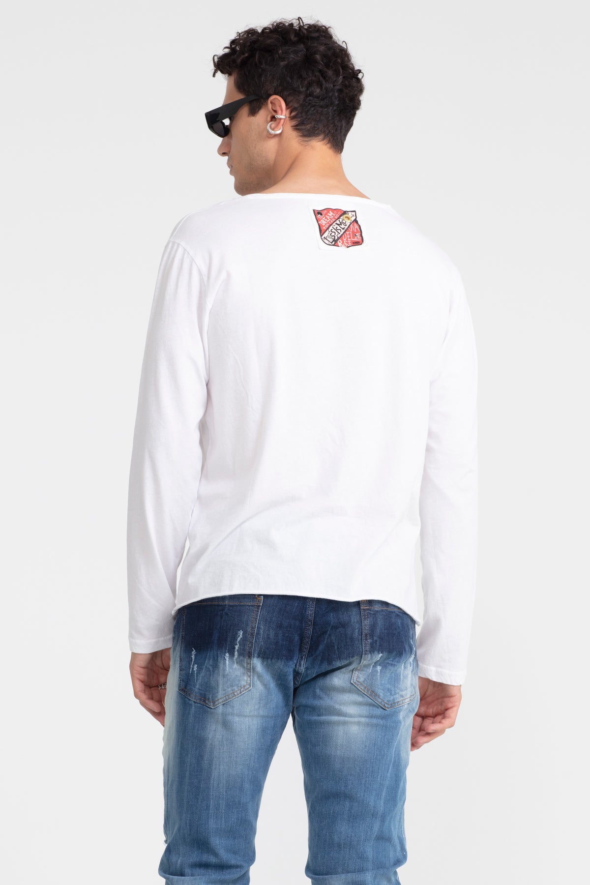 Beyaz Uzun T-shirt 1048