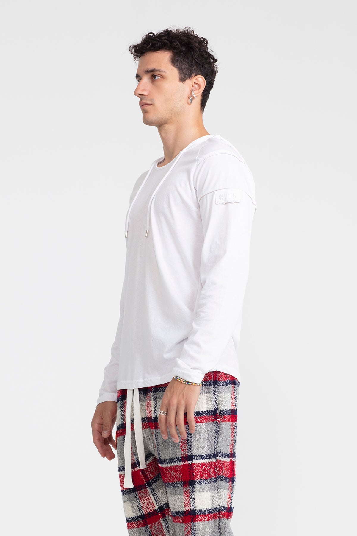 Beyaz Uzun T-shirt 1052