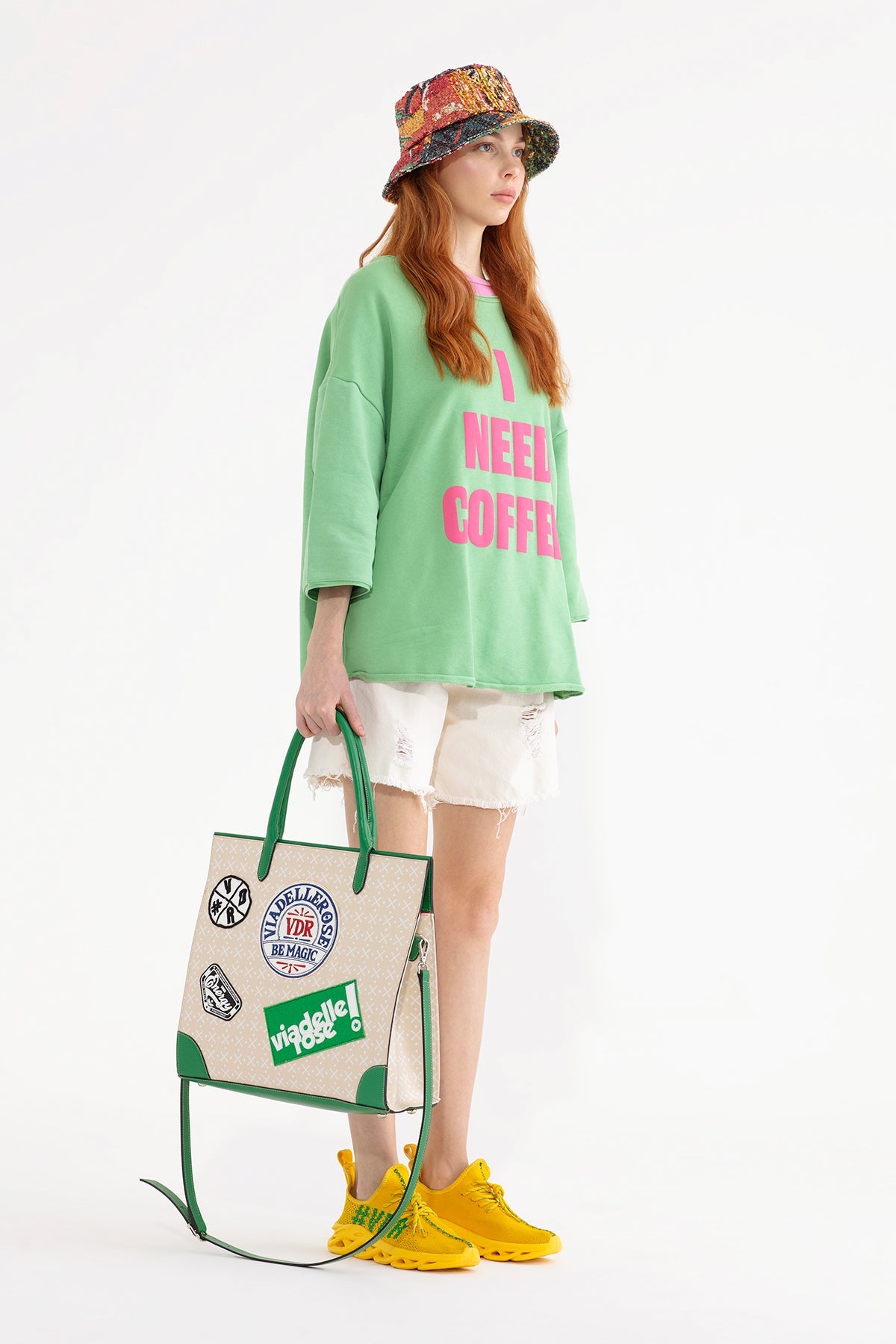 Bej Yesil Çanta Xbag