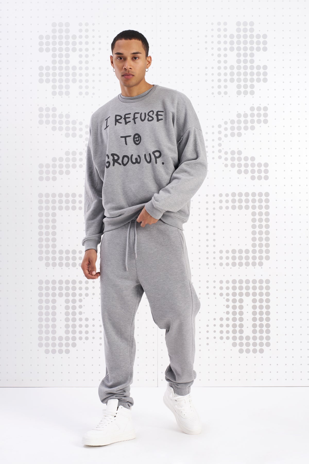 Gri Melanj Sweatshirt Yoko