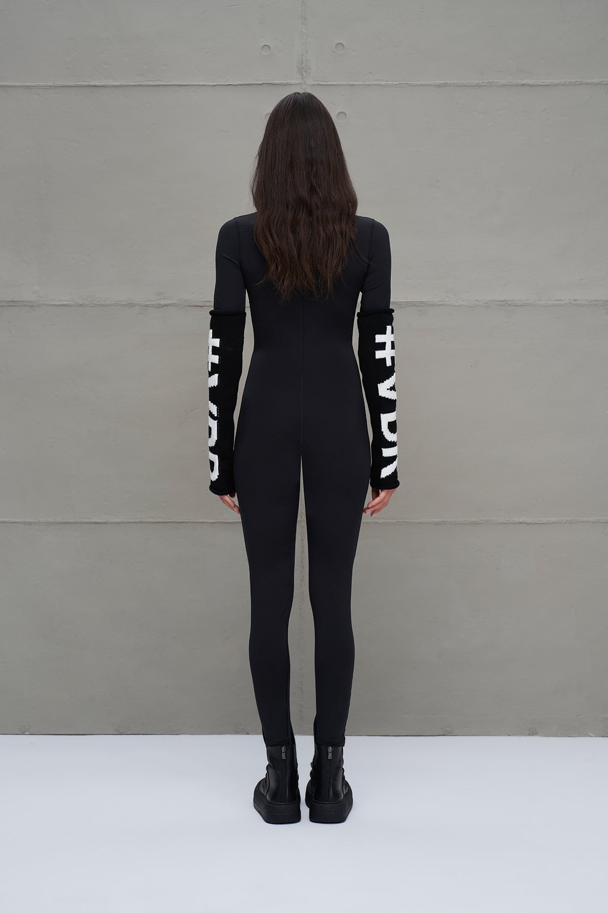 Siyah Kat Detayli Tabanli Deri Bot Pei