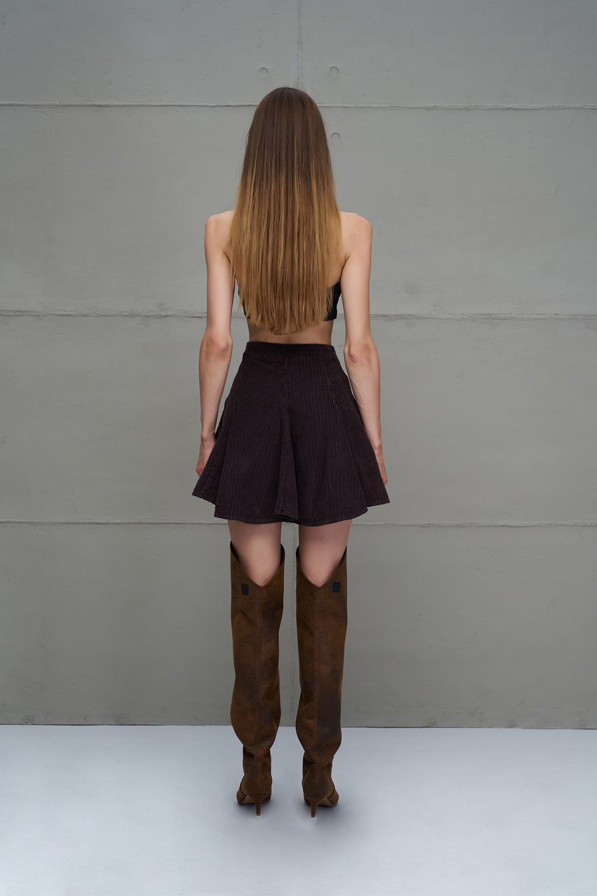 Kahverengi Eskitme Deri Görünümlü Bot Roxette