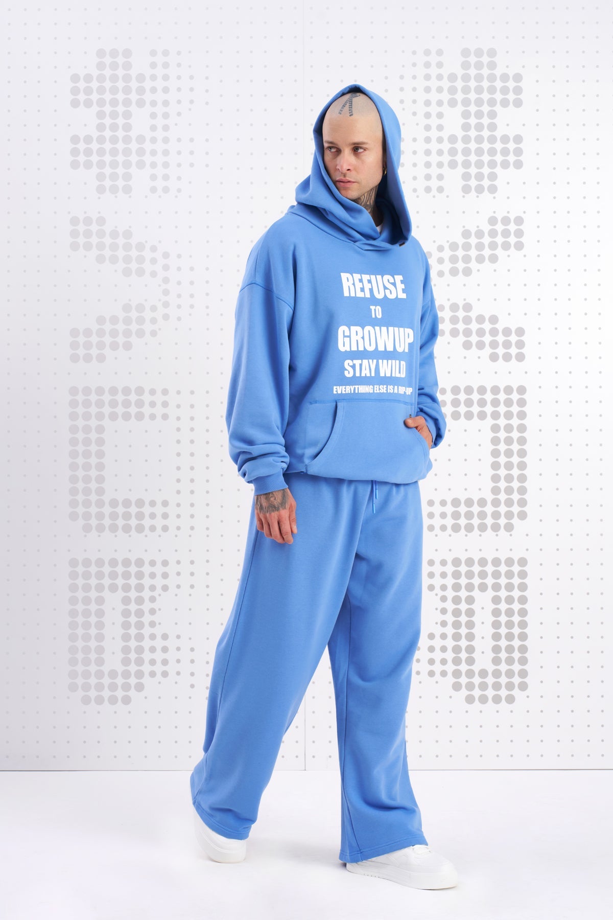 Açik Mavi  Sweatshirt Suita