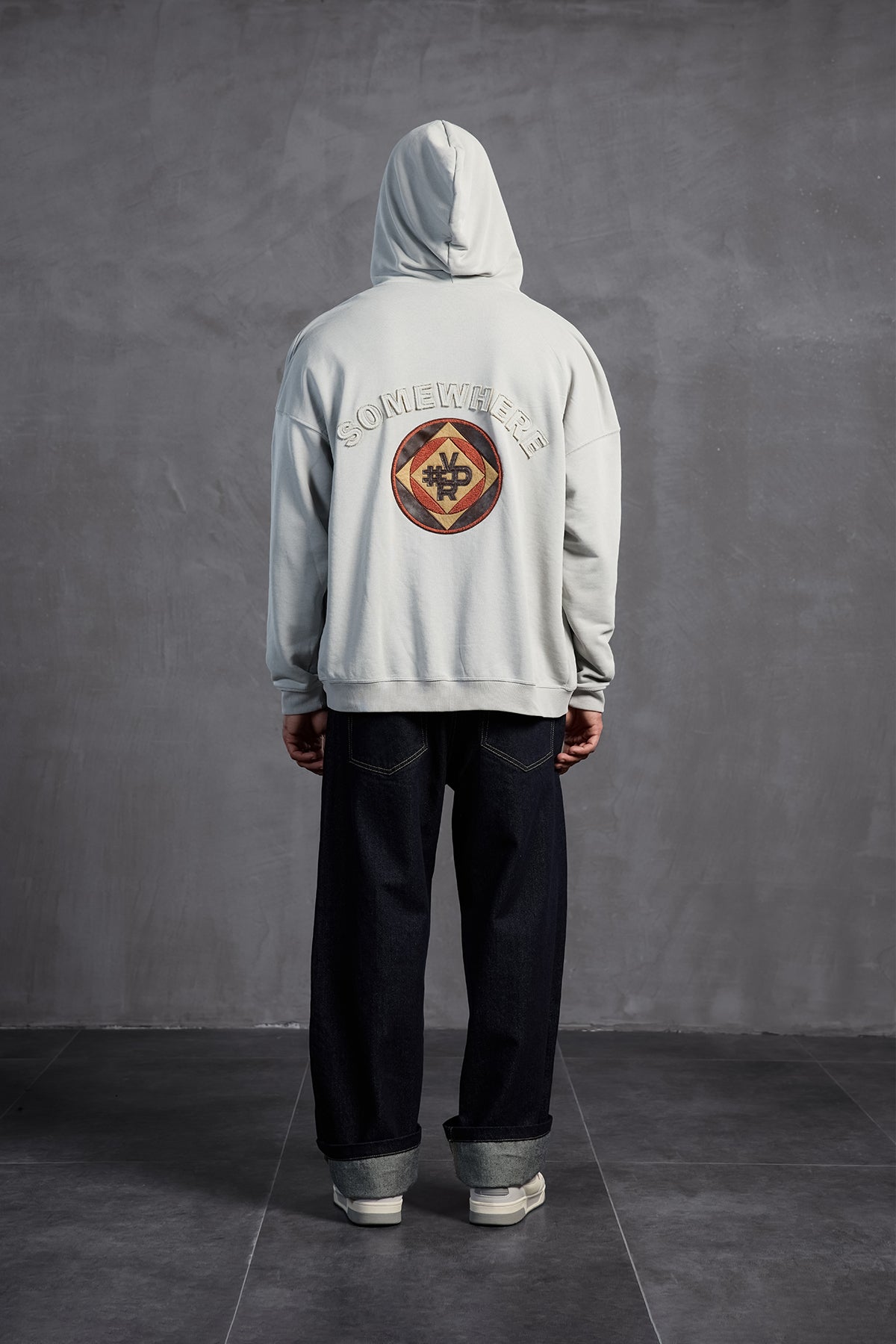 Gri Armalı Kapüşonlu  Sweatshirt 10000