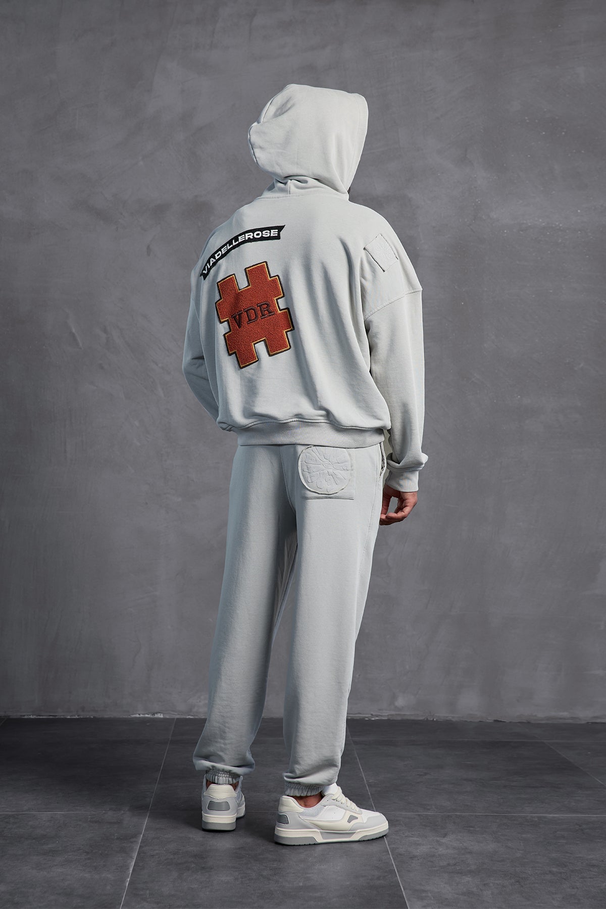 Gri Armalı Kapüşonlu  Sweatshirt 10002