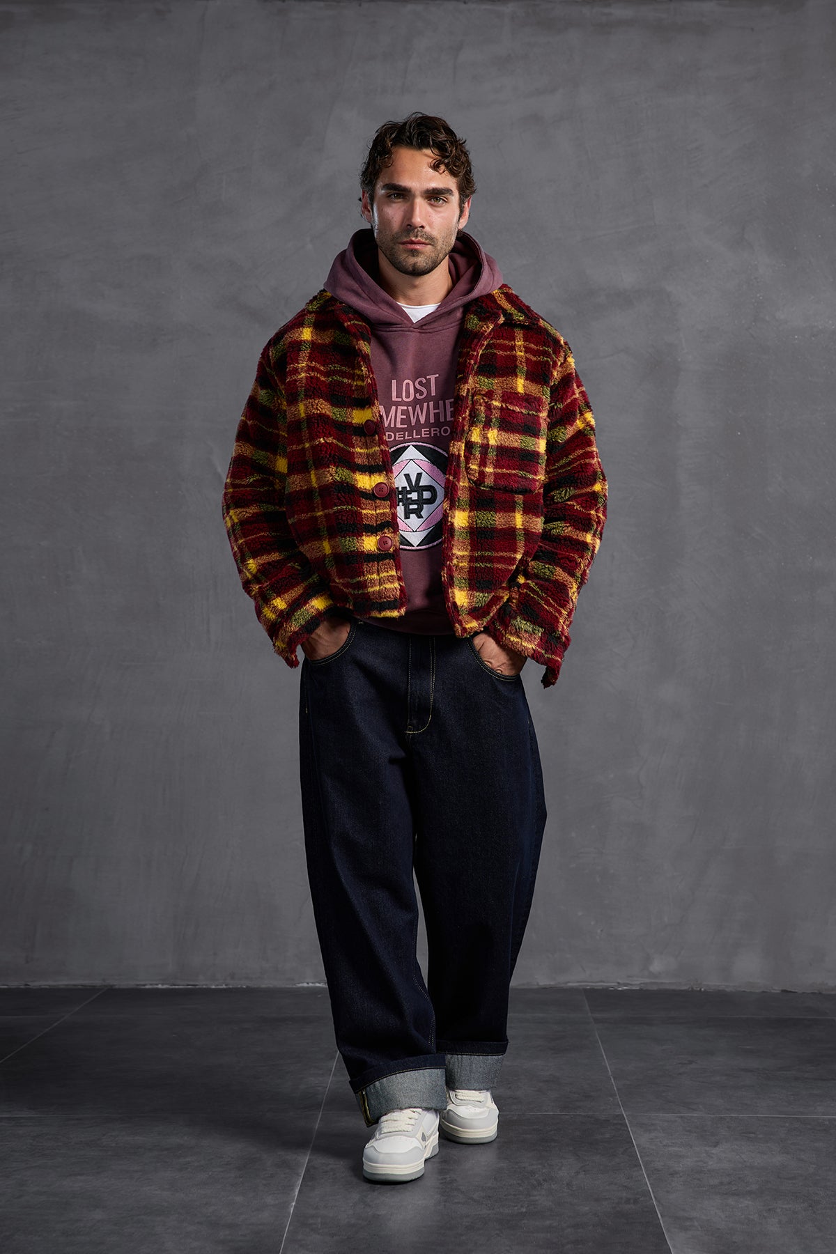 Bordo Armalı Kapüşonlu  Sweatshirt 10002