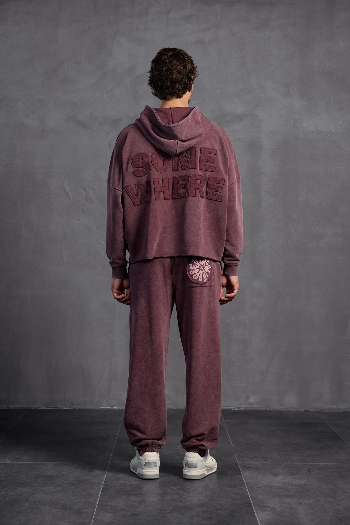 Bordo Armalı Kapüşonlu   Sweatshirt 10003