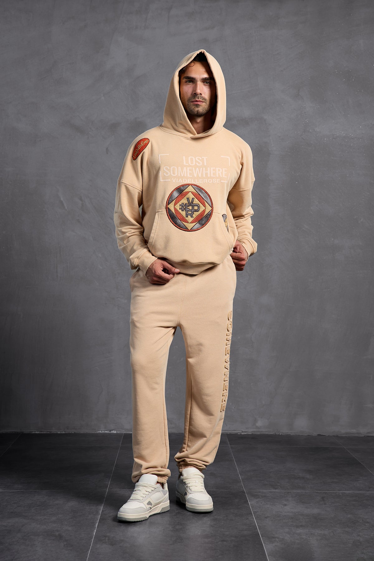 Bej Lastikli Dar Paça  Pantolon 10005