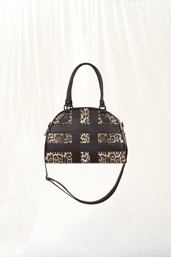 Leopar Deri Midi Tote Çanta Vıa2