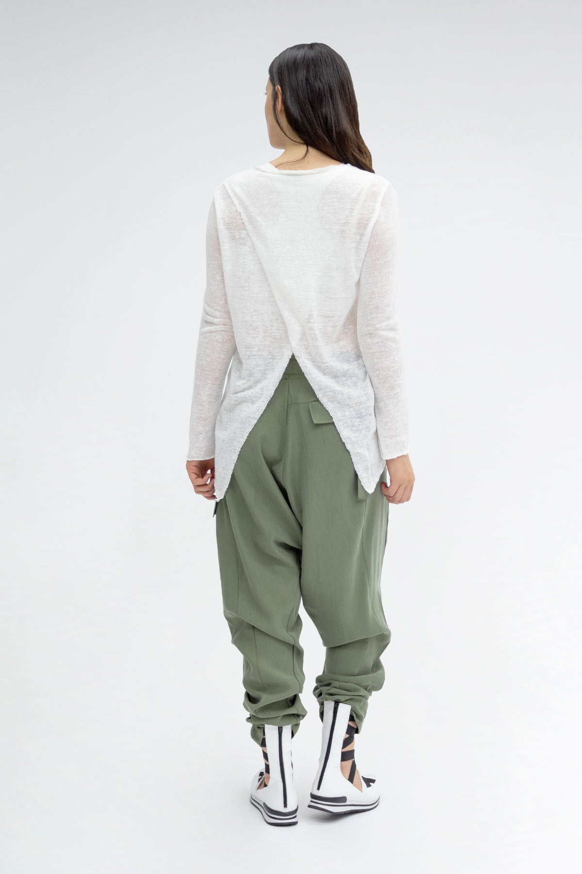 Krem  Uzun T-shirt 3246