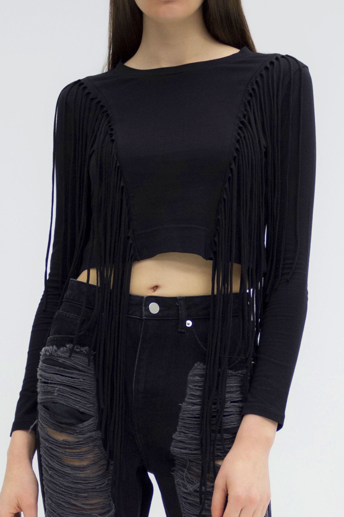 Siyah  Uzun T-shirt 5360