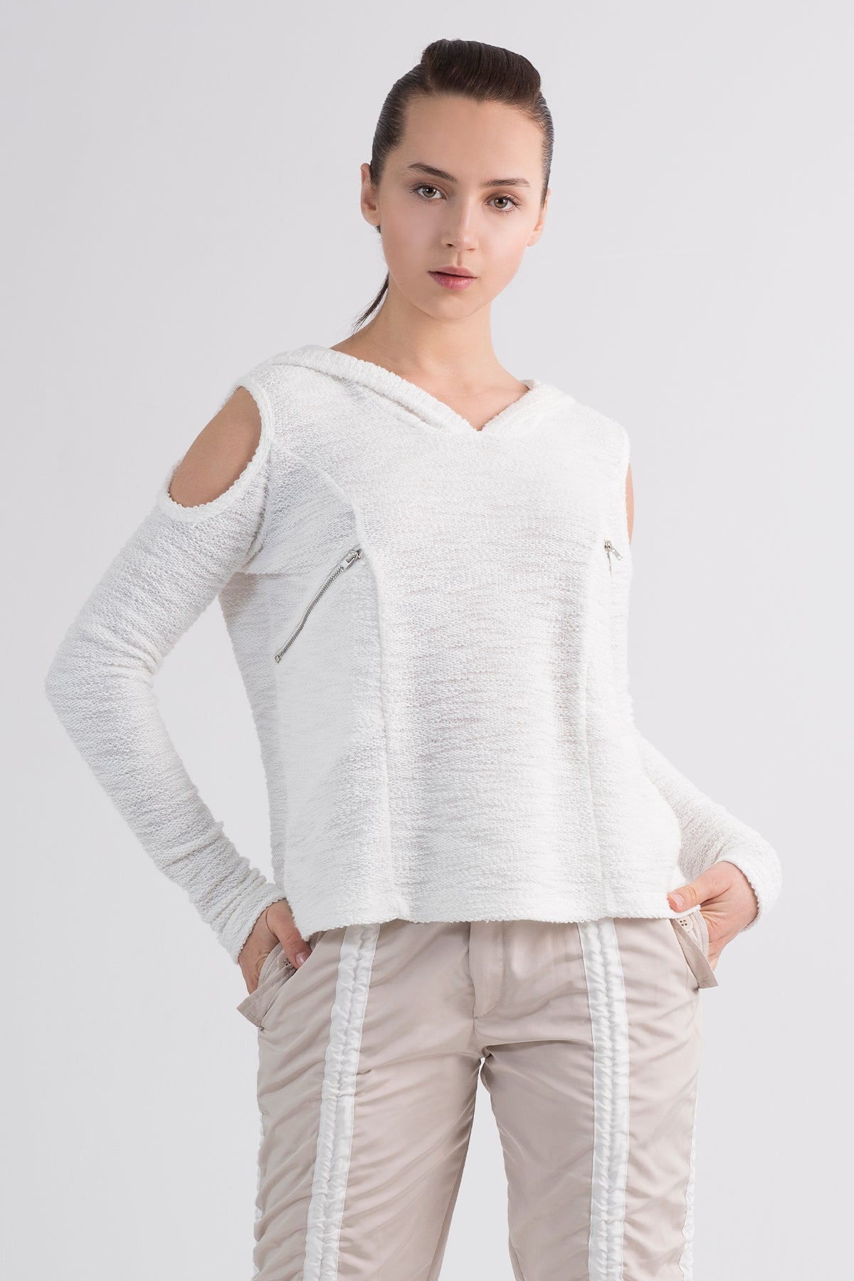 Ekru  Sweatshirt 7064