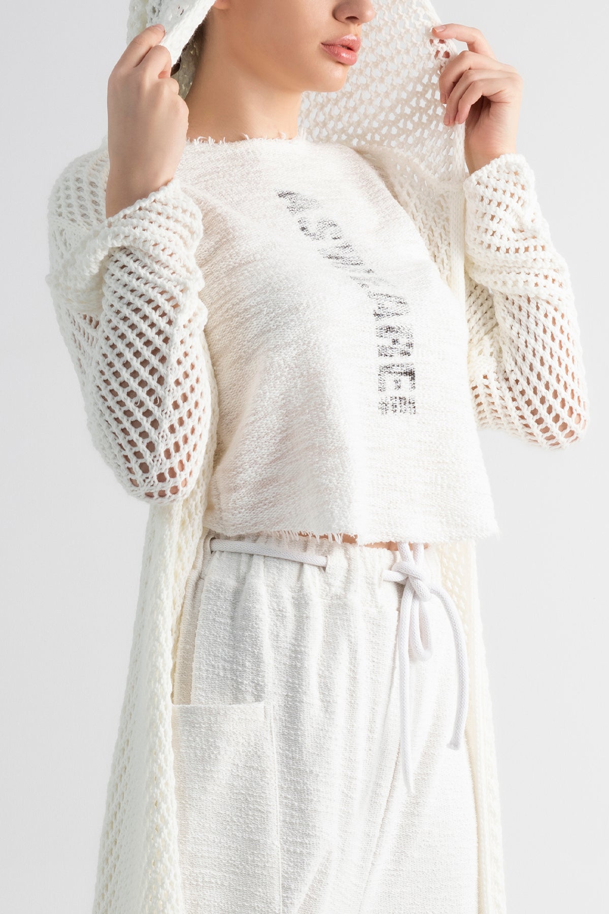 Ekru  Sweatshirt 7065