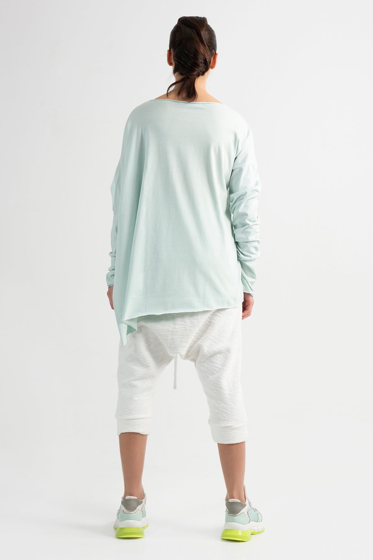 Beyaz  Uzun T-shirt 7123
