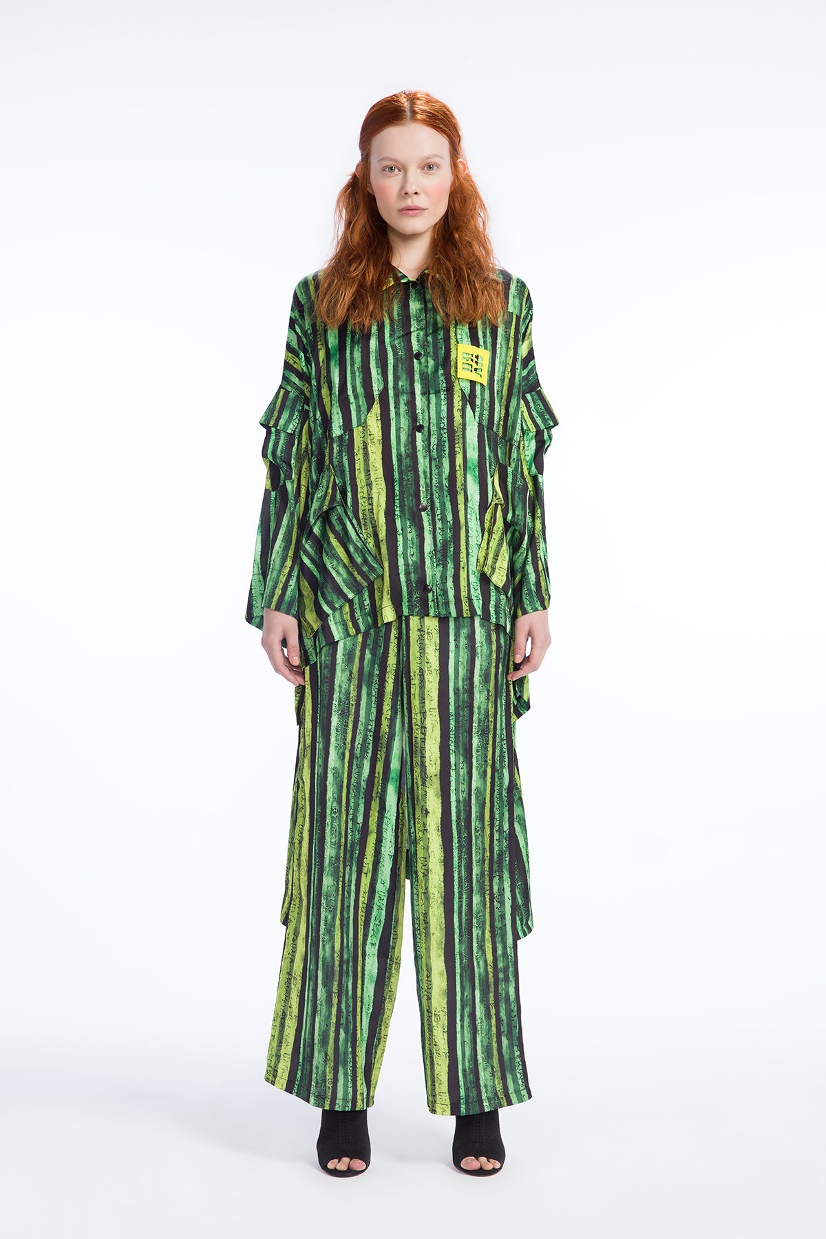 Siyah Yesil  Pantolon 9151