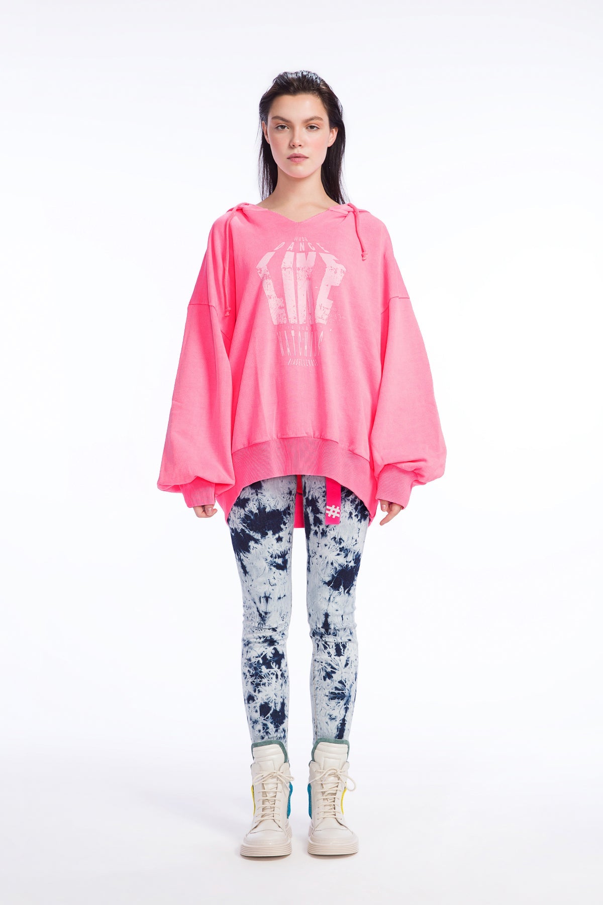 Pembe Neon  Sweatshirt 9229