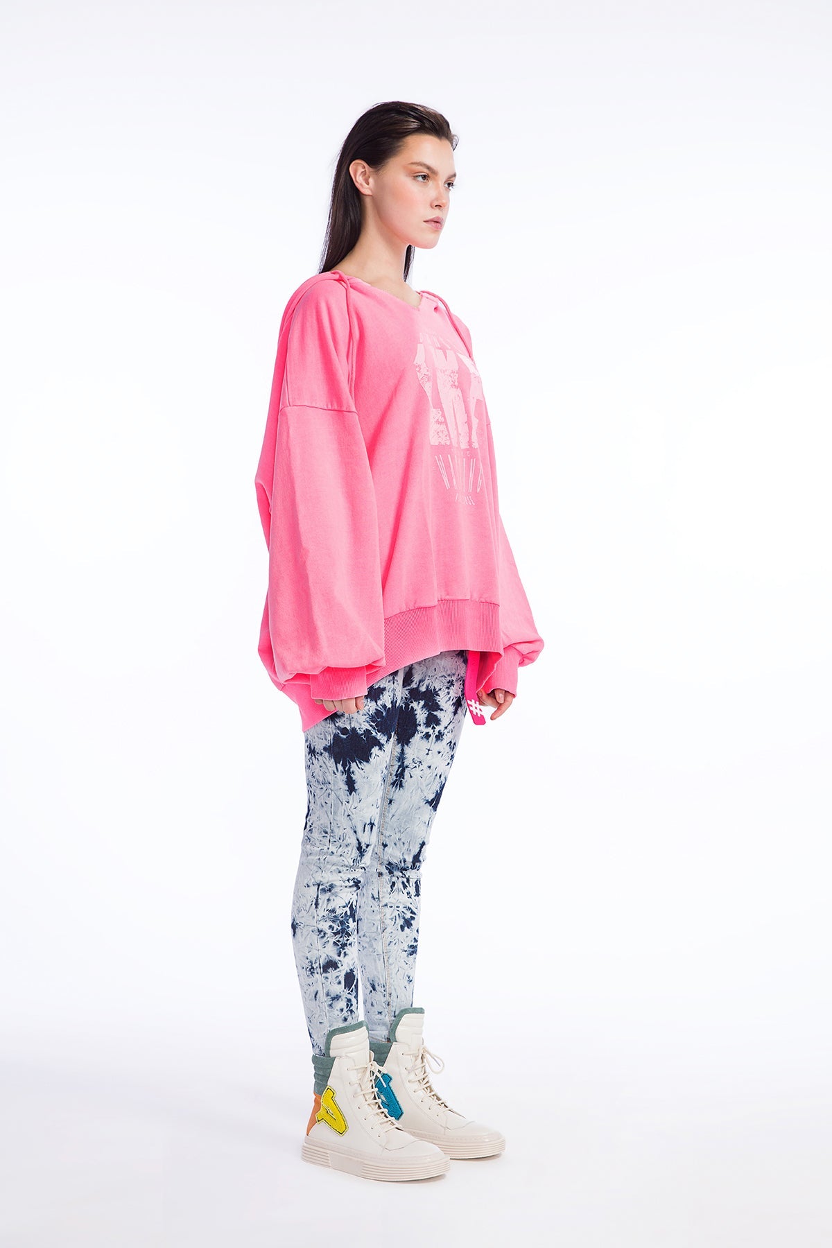 Pembe Neon  Sweatshirt 9229
