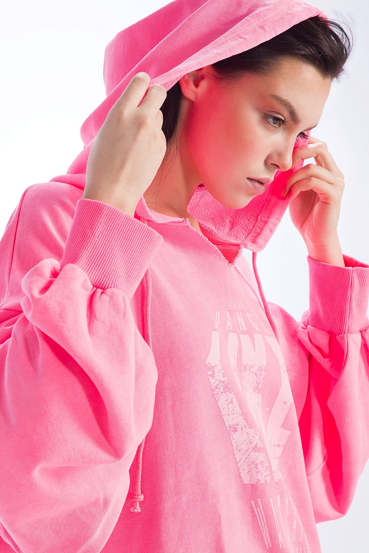 Pembe Neon  Sweatshirt 9229