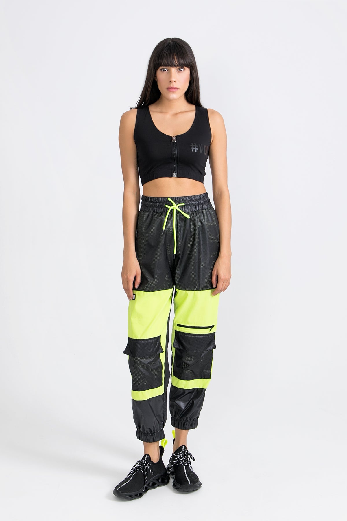 Siyah Açik Yesil  Pantolon 9257