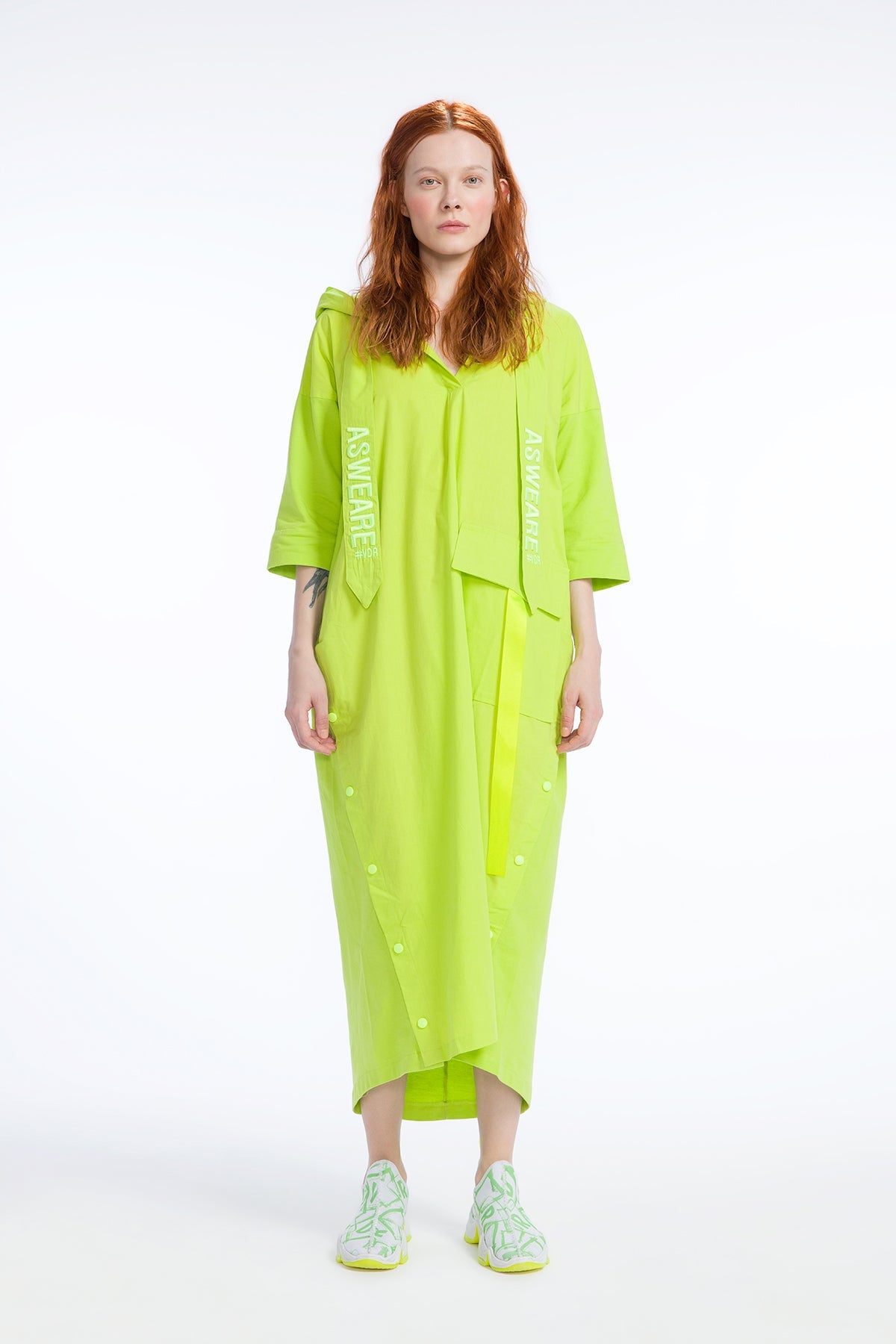Açik Yesil  Elbise 9271