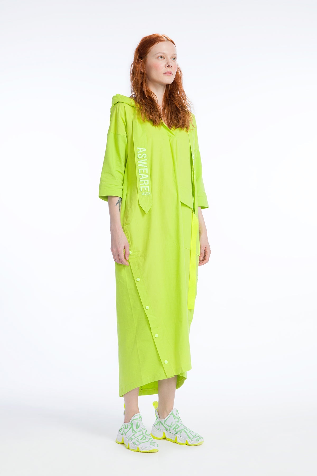 Açik Yesil  Elbise 9271
